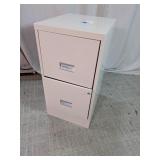 Vintage Metal 2-Drawer Filing Cabinet