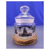 Washington D.C. Glass Canister