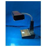 Vintage Faux Wood Gooseneck Desk Lamp