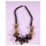 Coconut Shell Bead Necklace