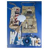 Nautical Lighthouse & Welcome Wall Decor Lot