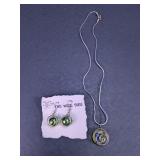 Wire Sire Wire-Wrapped Pendant and Earrings Lot