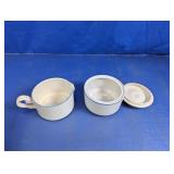 International Stoneware Creamer & Sugar Bowl