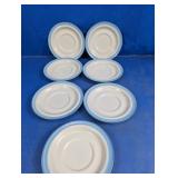 International Porcelain Saucers Set