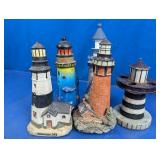 Vintage Lighthouse Decor Figurine Lot