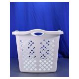 White Plastic Laundry Basket