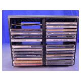 CD Storage Rack with Music CD Collection