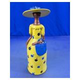 Decorative Lady Glass Bottle Figurine