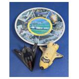 Space Shuttle, Jet Toy and Souvenir Patch