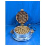 Chrome Electric Waffle Maker