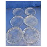 Swirl Pattern Glass Plates
