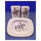 Carousel Horse Bathroom Accessory Set