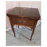 Wooden Flip-Top Console Accent Table