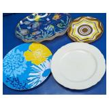 Assorted Glass, Ceramic & Plastic Plates Lot