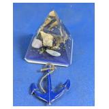 Nautical Decor Pyramid & Anchor Ornament
