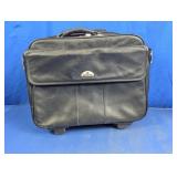 Samsonite Black Rolling Leather Briefcase