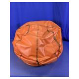 Orange Vinyl Basketball Styled Bean Bag Chair