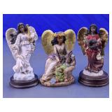 African American Angel Figurines Lot