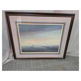 Willard Pratt "Working the Salt Grass" Signed