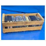 Vintage Peaches Records Wooden Crate Cassette Lot