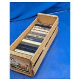 Vintage Peaches Records Wooden Crate Cassette Lot