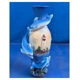 Dolphin Lighthouse Vase Figurine