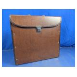 Brown Faux Leather Carrying Case