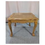 Wooden End Table Ball and Claw Feet