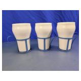 Vintage Ceramic Soda Fountain Glasses