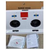 (1) Zephyr Range Hood (White, Dual Fan)
