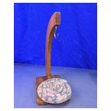 Wooden Quilt Rack Stand with Fabric Coiled Mat