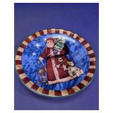 Garden Ridge Santa Decorative Plate