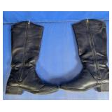 Black Side-Zip Fashion Boots