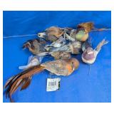 Faux Bird Craft & Decor Figurines Lot