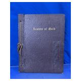 Vintage Leaves of Gold Cord-Bound Anthology Book
