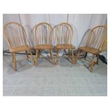 Spindle Back Wooden Dining Chairs