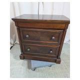 Wood Nightstand Filing Cabinet