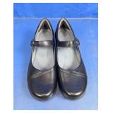 Dansko Black Leather Mary Jane Shoes
