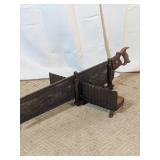 Vintage Disston & Sons Miter Box & Back Saw