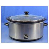 Electric Slow Cooker w/ Glass Lid