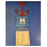 Nautical Anchor & Seahorse Wall Hanging