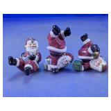 Ceramic Santa Figurines