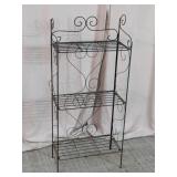 Folding Victorian Scroll Metal Baker
