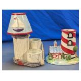 Coastal Lighthouse Candle Holder & Figurine