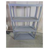 4-Tier Plastic Storage Shelving Unit