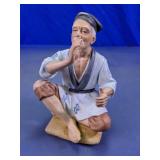 Vintage Japanese Elderly Man Figurine
