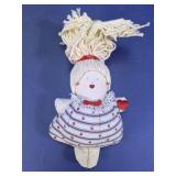 Cloth Rag Doll With Yarn Hair