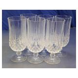 Diamond-Cut Iced Tea Glasses Lot