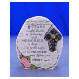 Decorative Memorial Plaque With Verse