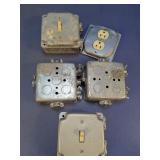 Vintage Metal Electrical Box & Switch Set